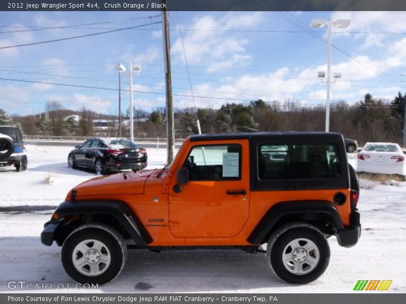 Crush Orange / Black 2012 Jeep Wrangler Sport 4x4