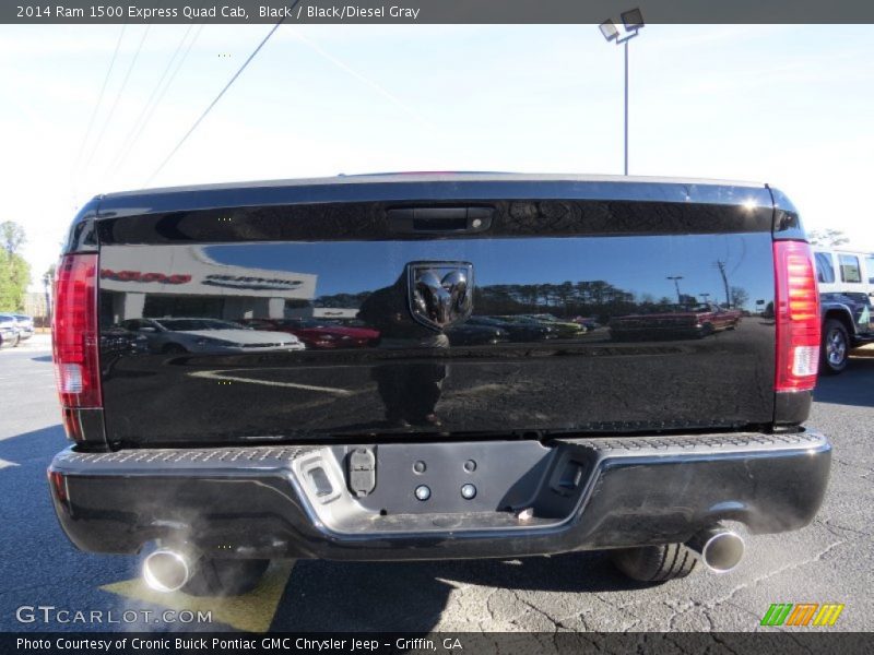 Black / Black/Diesel Gray 2014 Ram 1500 Express Quad Cab
