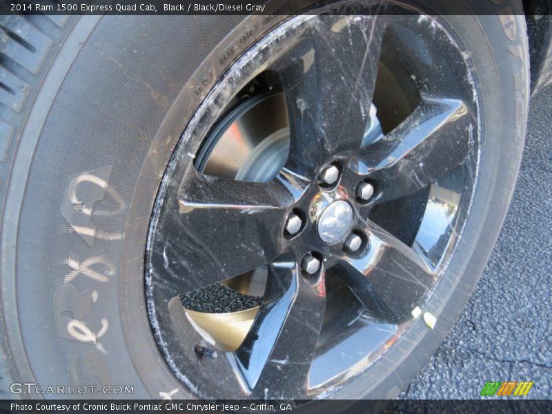 Black / Black/Diesel Gray 2014 Ram 1500 Express Quad Cab