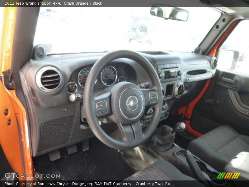 Crush Orange / Black 2012 Jeep Wrangler Sport 4x4