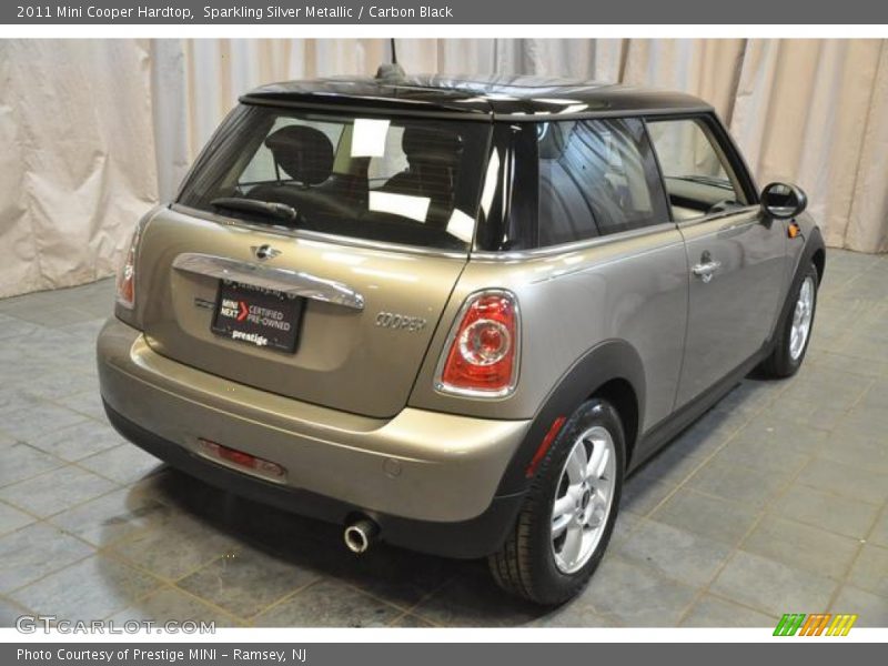 Sparkling Silver Metallic / Carbon Black 2011 Mini Cooper Hardtop