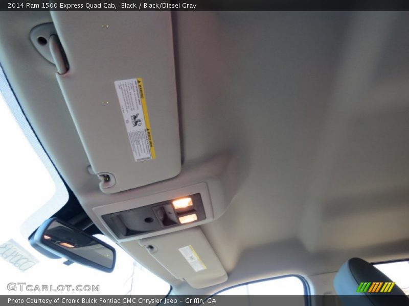 Black / Black/Diesel Gray 2014 Ram 1500 Express Quad Cab