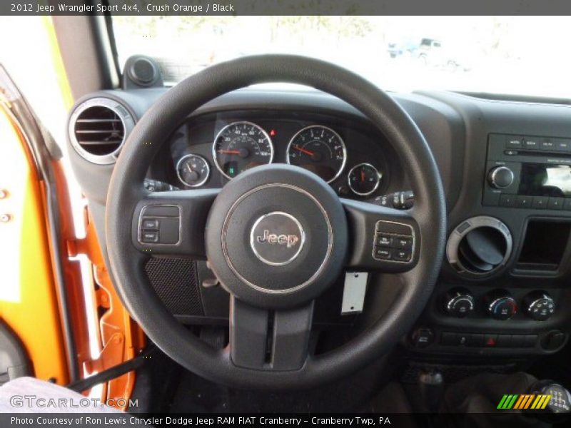 Crush Orange / Black 2012 Jeep Wrangler Sport 4x4