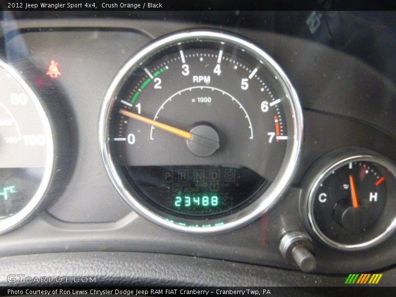 Crush Orange / Black 2012 Jeep Wrangler Sport 4x4