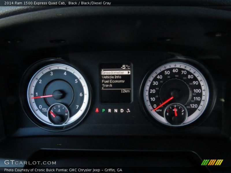 Black / Black/Diesel Gray 2014 Ram 1500 Express Quad Cab