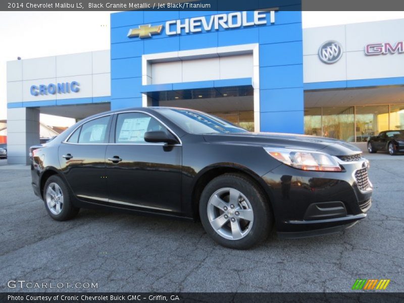 Black Granite Metallic / Jet Black/Titanium 2014 Chevrolet Malibu LS