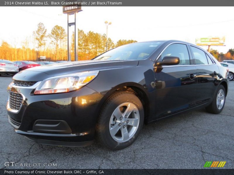 Black Granite Metallic / Jet Black/Titanium 2014 Chevrolet Malibu LS