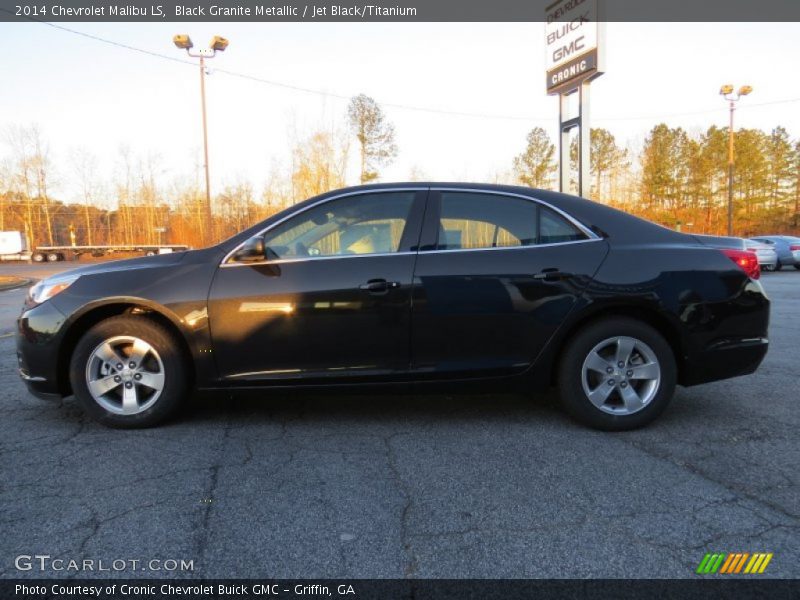 Black Granite Metallic / Jet Black/Titanium 2014 Chevrolet Malibu LS