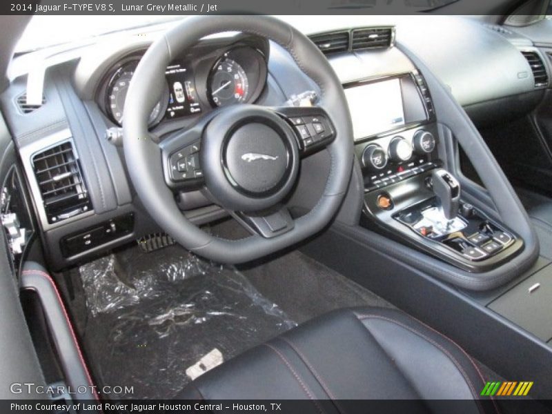 Lunar Grey Metallic / Jet 2014 Jaguar F-TYPE V8 S