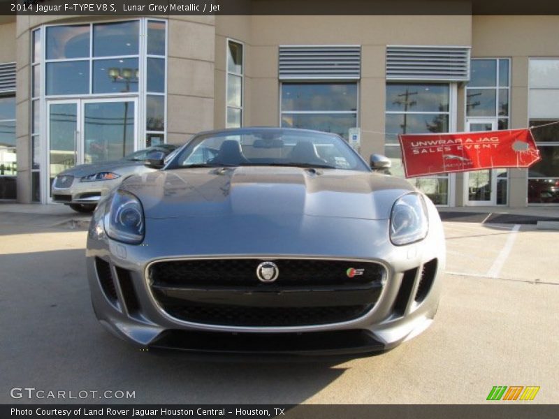 Lunar Grey Metallic / Jet 2014 Jaguar F-TYPE V8 S