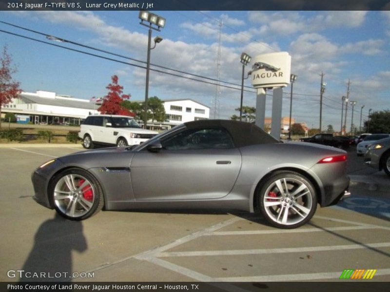 Lunar Grey Metallic / Jet 2014 Jaguar F-TYPE V8 S