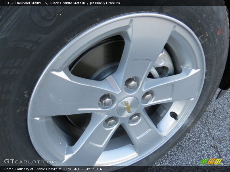 Black Granite Metallic / Jet Black/Titanium 2014 Chevrolet Malibu LS