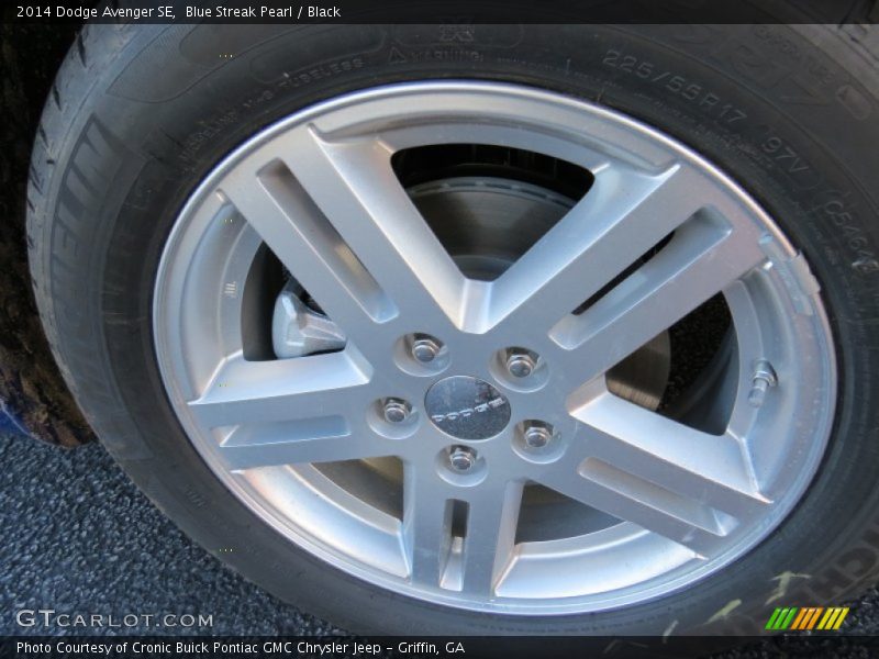 Blue Streak Pearl / Black 2014 Dodge Avenger SE