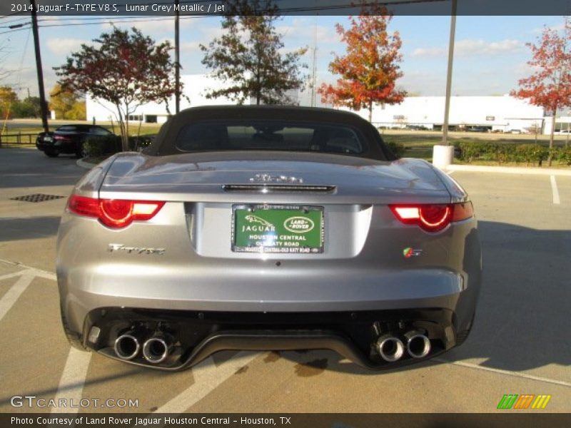 Lunar Grey Metallic / Jet 2014 Jaguar F-TYPE V8 S