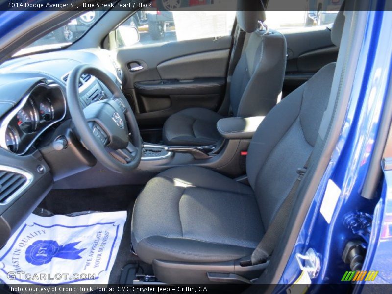 Blue Streak Pearl / Black 2014 Dodge Avenger SE