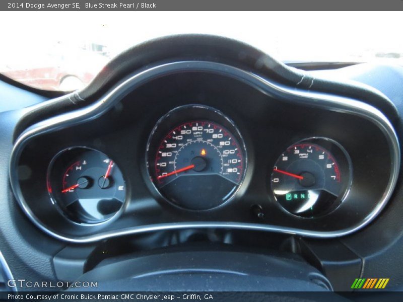 Blue Streak Pearl / Black 2014 Dodge Avenger SE