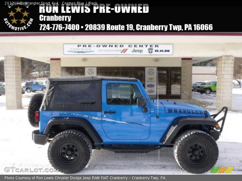 Cosmos Blue / Black 2012 Jeep Wrangler Sport 4x4