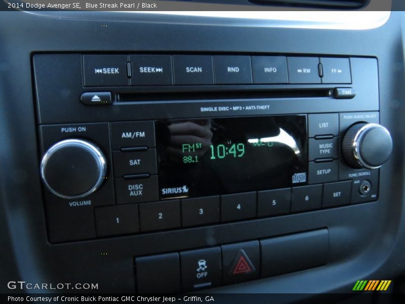 Blue Streak Pearl / Black 2014 Dodge Avenger SE