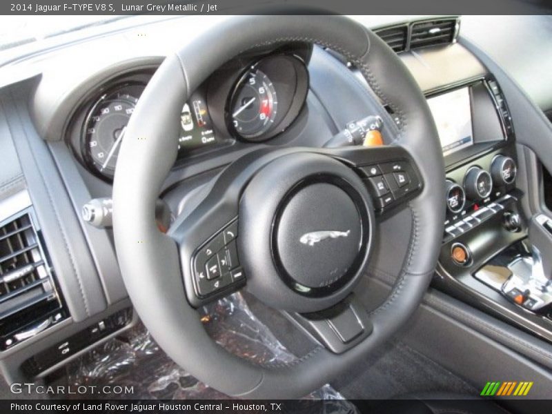 Lunar Grey Metallic / Jet 2014 Jaguar F-TYPE V8 S