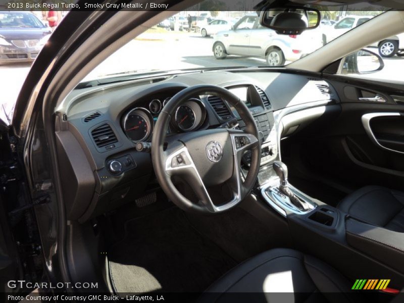 Smoky Gray Metallic / Ebony 2013 Buick Regal Turbo