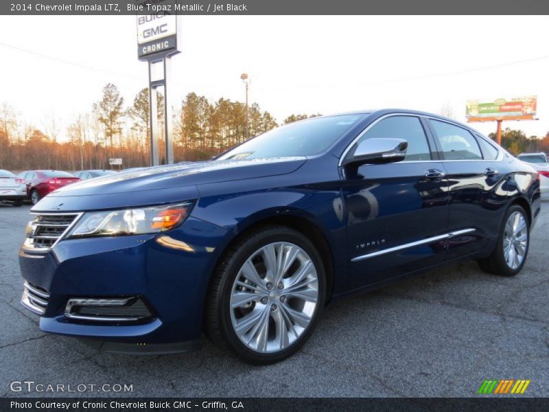 Blue Topaz Metallic / Jet Black 2014 Chevrolet Impala LTZ