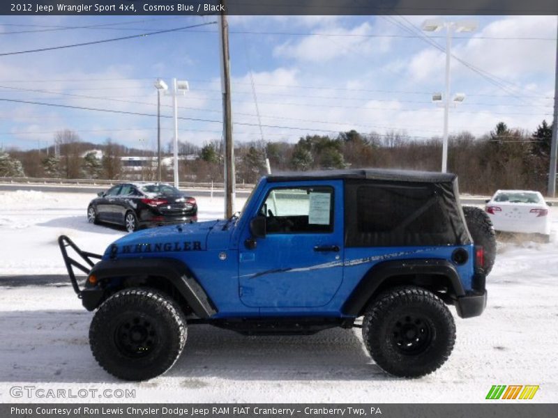Cosmos Blue / Black 2012 Jeep Wrangler Sport 4x4
