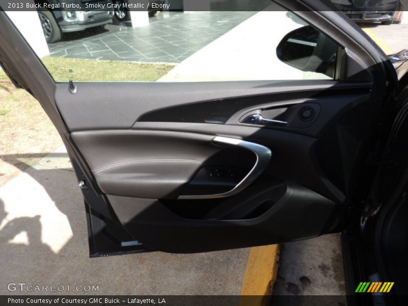 Smoky Gray Metallic / Ebony 2013 Buick Regal Turbo