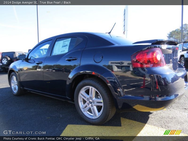 True Blue Pearl / Black 2014 Dodge Avenger SE