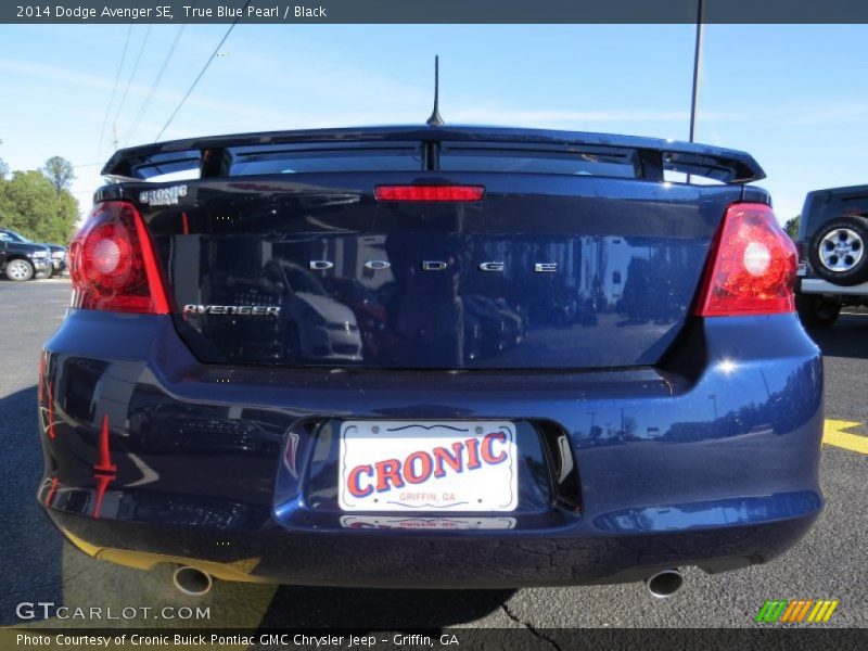 True Blue Pearl / Black 2014 Dodge Avenger SE