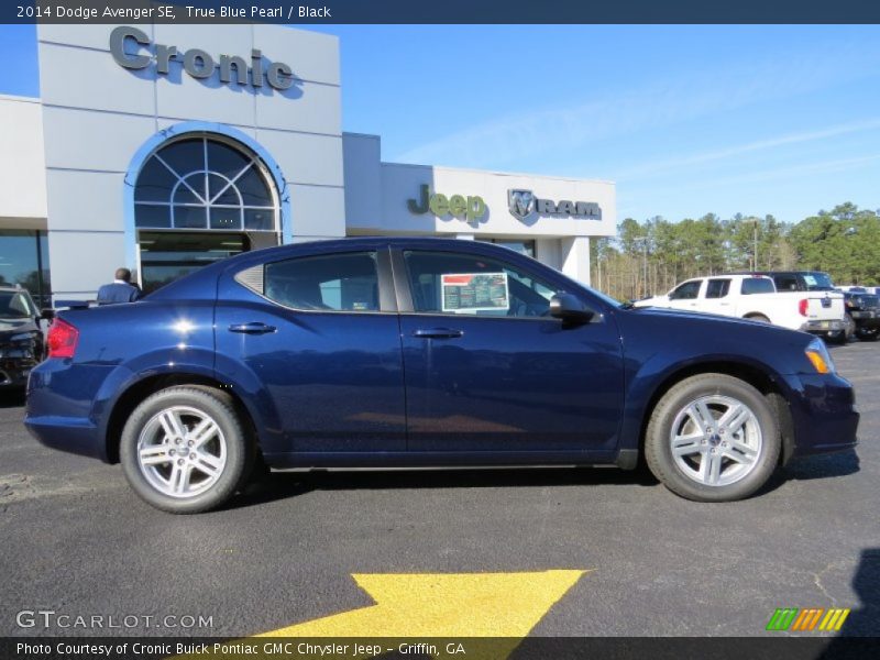 True Blue Pearl / Black 2014 Dodge Avenger SE