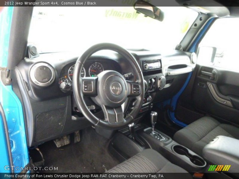 Cosmos Blue / Black 2012 Jeep Wrangler Sport 4x4