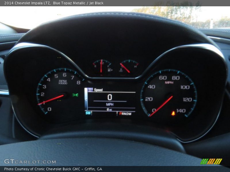 Blue Topaz Metallic / Jet Black 2014 Chevrolet Impala LTZ