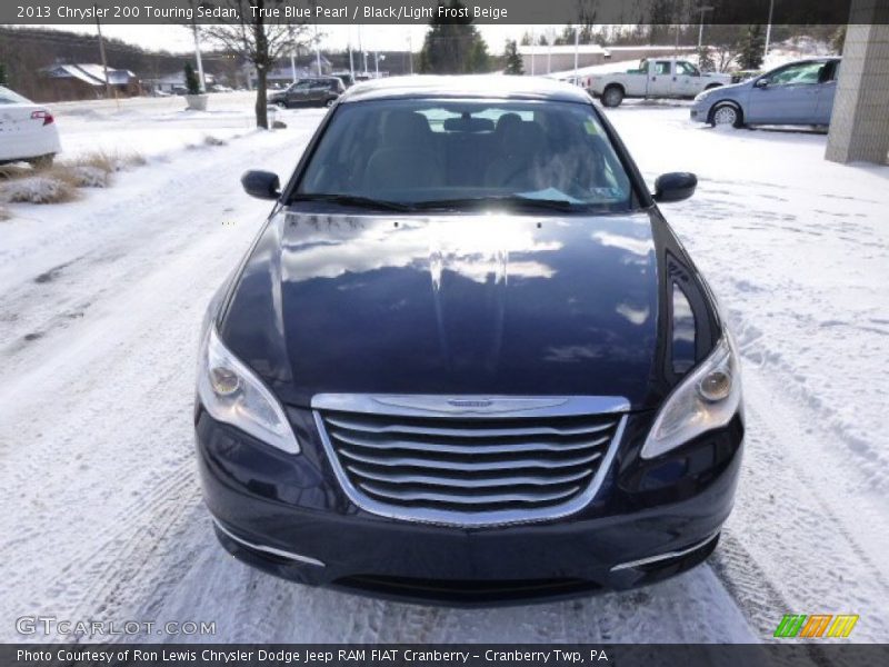 True Blue Pearl / Black/Light Frost Beige 2013 Chrysler 200 Touring Sedan