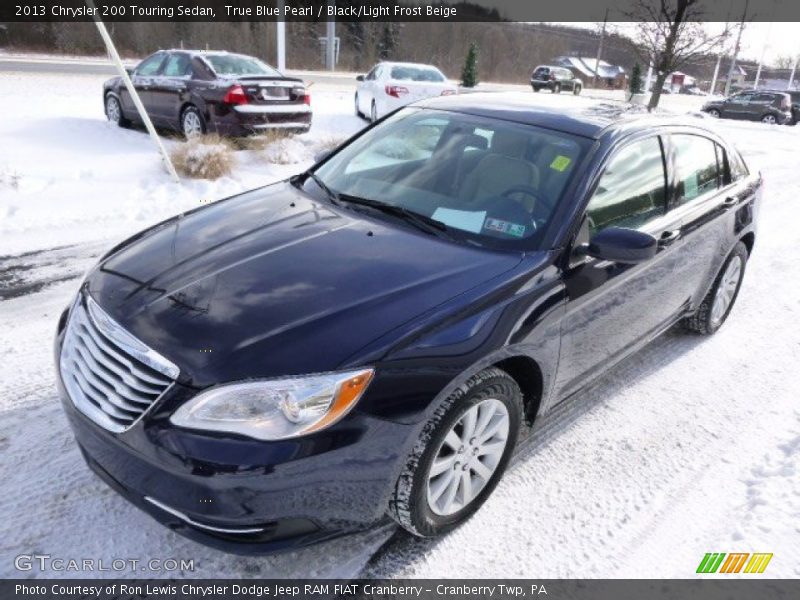 True Blue Pearl / Black/Light Frost Beige 2013 Chrysler 200 Touring Sedan