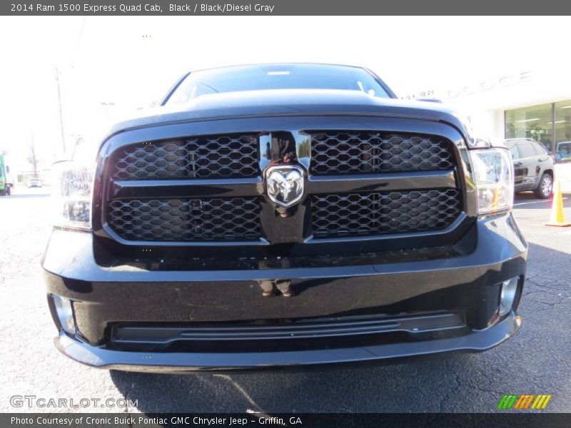 Black / Black/Diesel Gray 2014 Ram 1500 Express Quad Cab