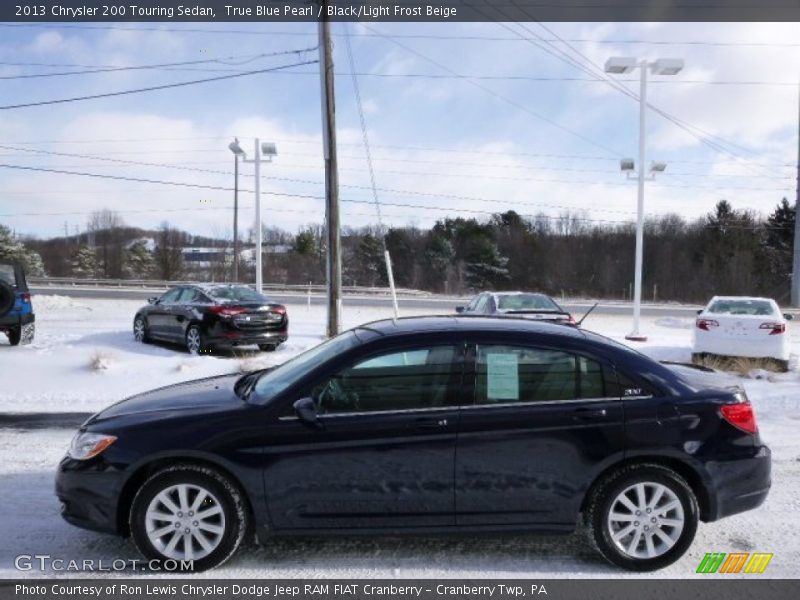 True Blue Pearl / Black/Light Frost Beige 2013 Chrysler 200 Touring Sedan