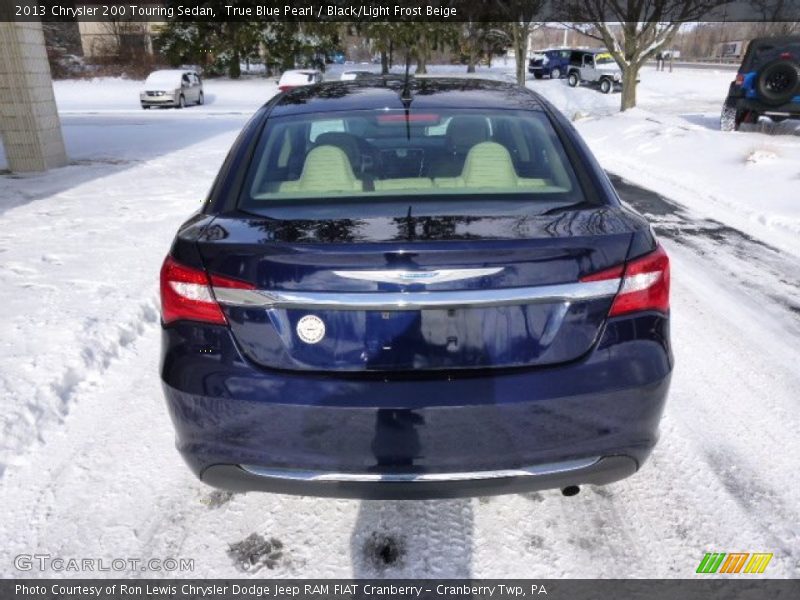 True Blue Pearl / Black/Light Frost Beige 2013 Chrysler 200 Touring Sedan