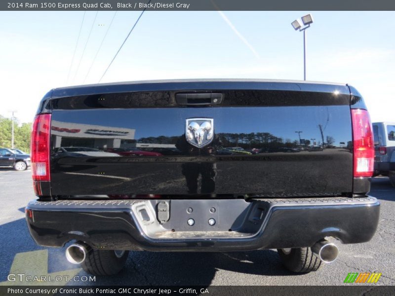 Black / Black/Diesel Gray 2014 Ram 1500 Express Quad Cab