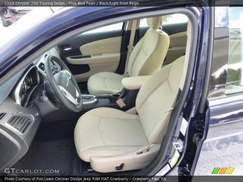 True Blue Pearl / Black/Light Frost Beige 2013 Chrysler 200 Touring Sedan
