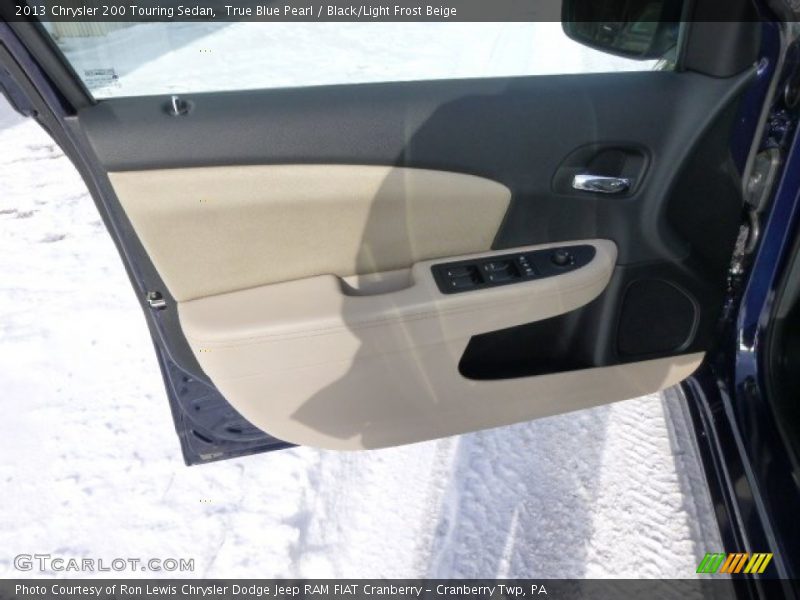 True Blue Pearl / Black/Light Frost Beige 2013 Chrysler 200 Touring Sedan