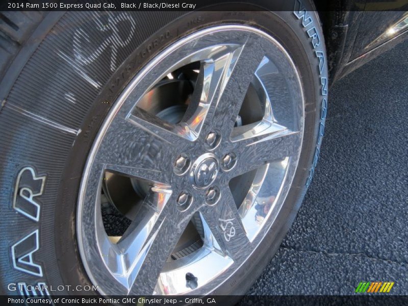 Black / Black/Diesel Gray 2014 Ram 1500 Express Quad Cab