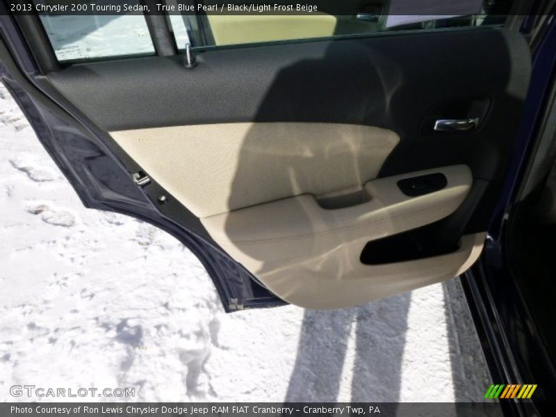 True Blue Pearl / Black/Light Frost Beige 2013 Chrysler 200 Touring Sedan