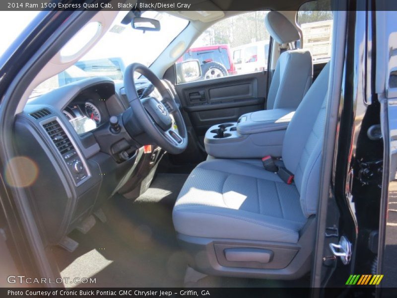 Black / Black/Diesel Gray 2014 Ram 1500 Express Quad Cab