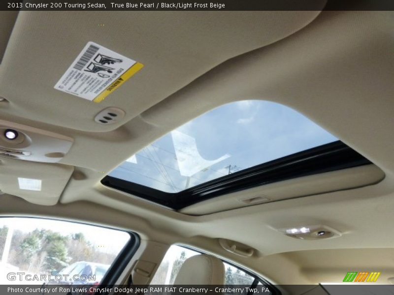 True Blue Pearl / Black/Light Frost Beige 2013 Chrysler 200 Touring Sedan