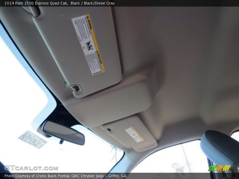 Black / Black/Diesel Gray 2014 Ram 1500 Express Quad Cab