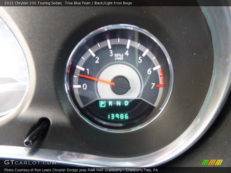 True Blue Pearl / Black/Light Frost Beige 2013 Chrysler 200 Touring Sedan