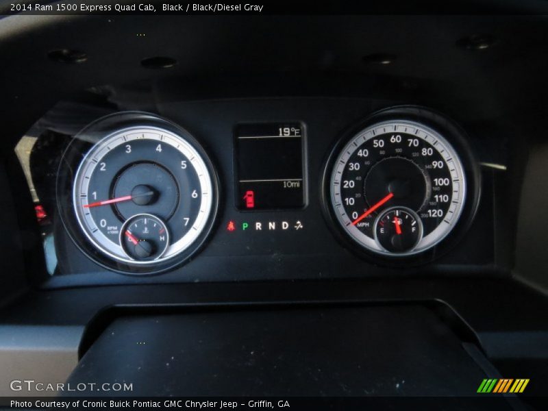 Black / Black/Diesel Gray 2014 Ram 1500 Express Quad Cab