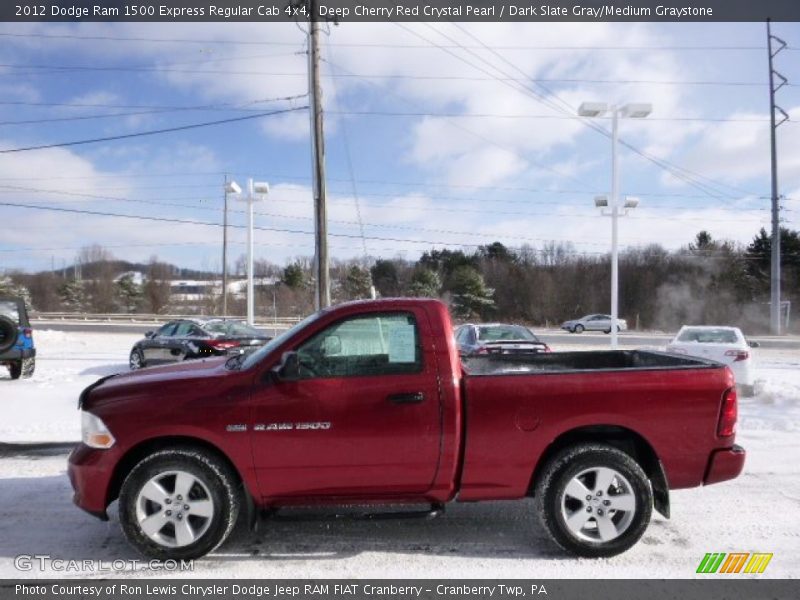 Deep Cherry Red Crystal Pearl / Dark Slate Gray/Medium Graystone 2012 Dodge Ram 1500 Express Regular Cab 4x4