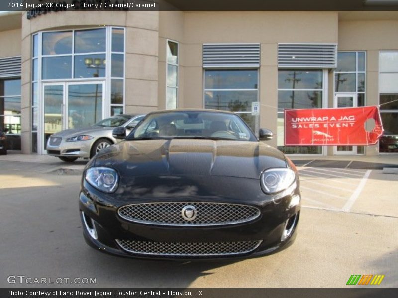 Ebony / Caramel/Caramel 2014 Jaguar XK Coupe