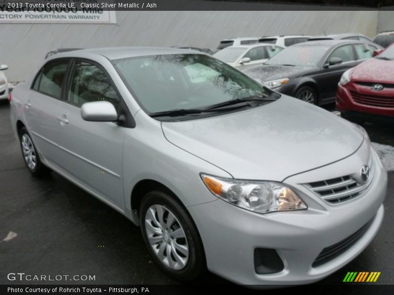 Classic Silver Metallic / Ash 2013 Toyota Corolla LE